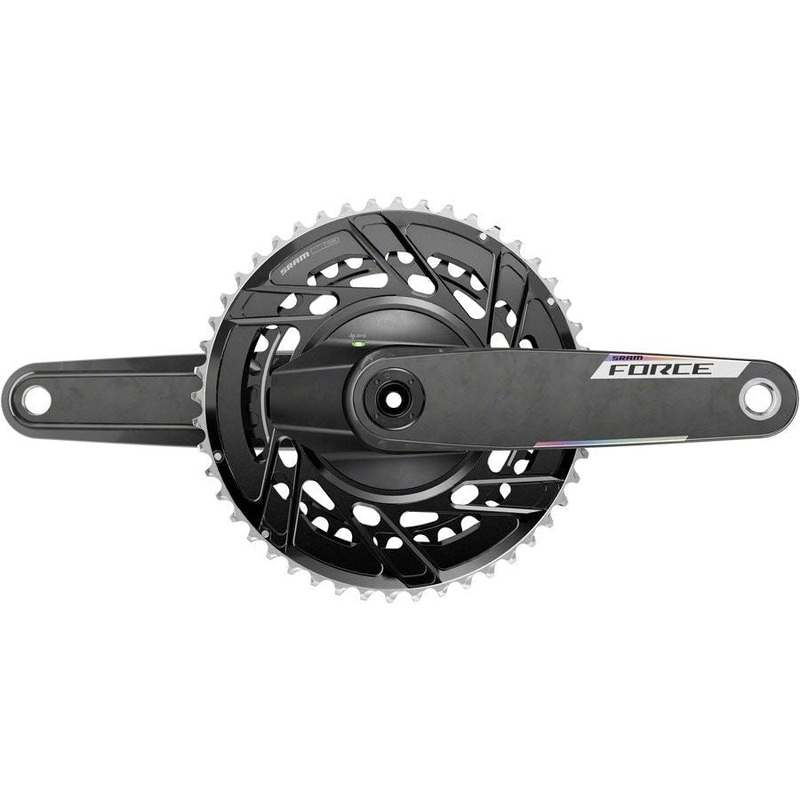 SRAM Force AXS Power Meter Crankset – 172.5mm, 12-Speed, 46/33t Thread Mount, 8-Bolt PM Spider, DUB Spindle, Carbon, E1