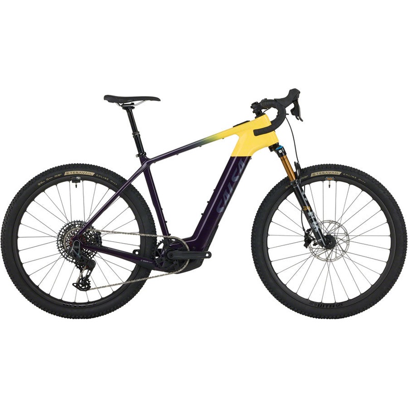 Tributary C Force XO AXS Transmission SUS Ebike – Amethyst/Yellow