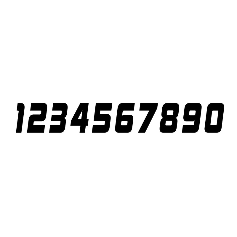 BMX Racing Side Plate Numbers