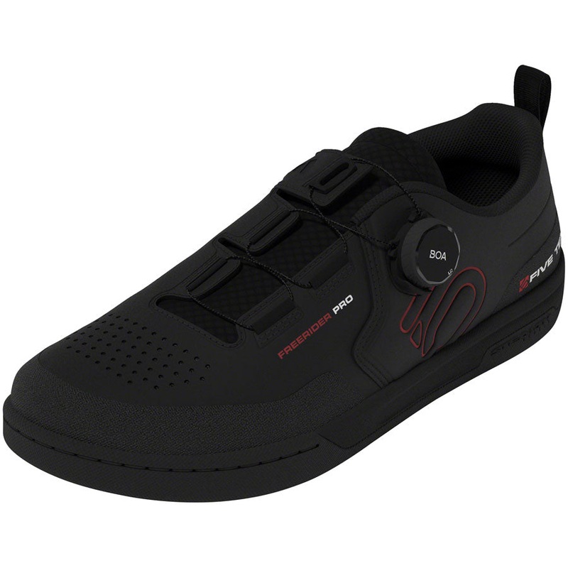 Five Ten Freerider Pro BOA Flat Shoes – Mens Core Black/Red/FTWR White 10.5