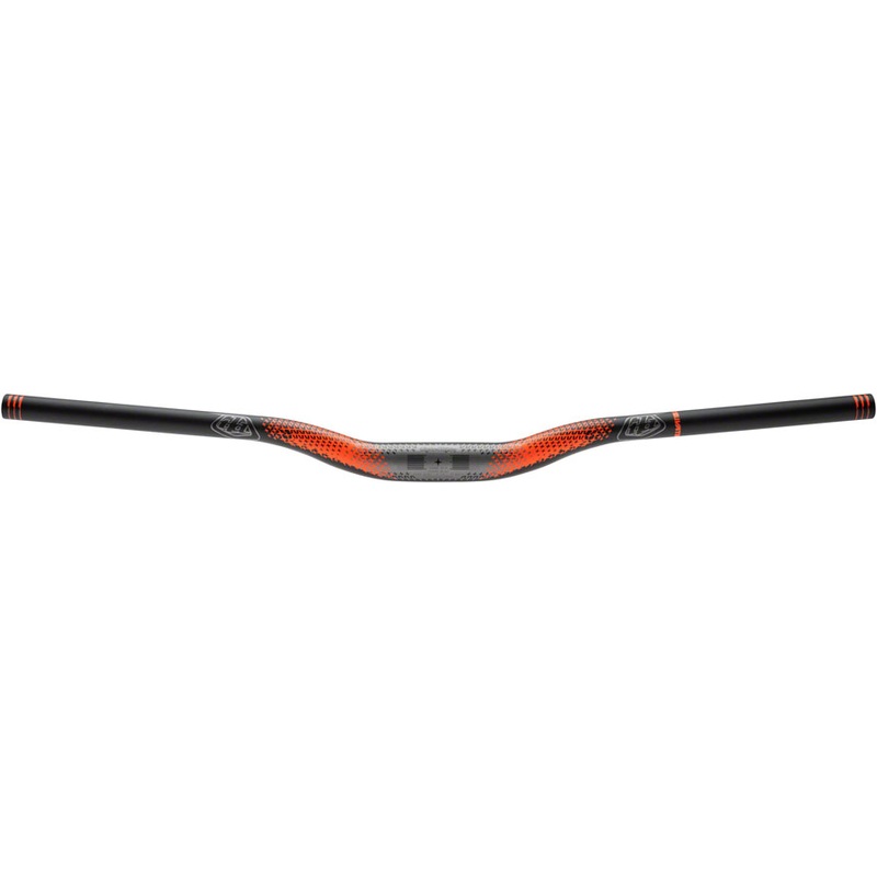 Truvativ Descendant CoLab Troy Lee Designs Riser Bar – 35mm clamp, 760mm width, 25mm rise, Starburst Orange/Black