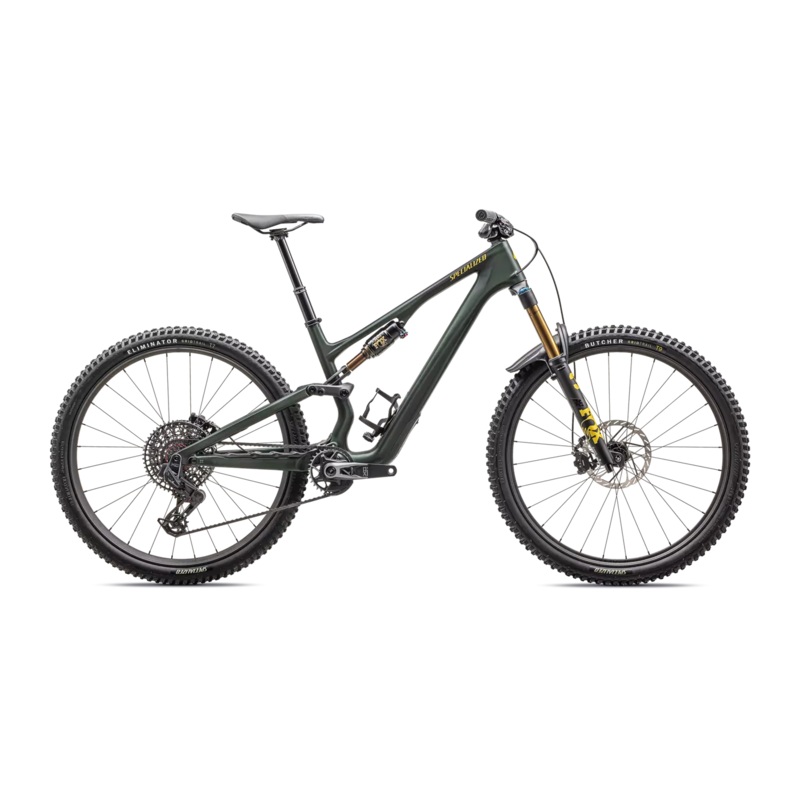 2025 Specialized Stumpjumper 15 Pro 29″ Bike – S6, Satin Green Tint / Gunmetal / Satin Metallic Sulphur