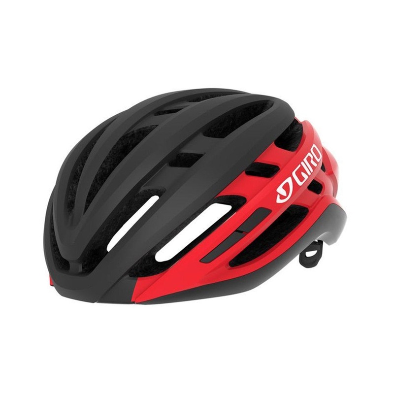 Giro Agilis MIPS Road Helmet – Matt Black-Bright Red