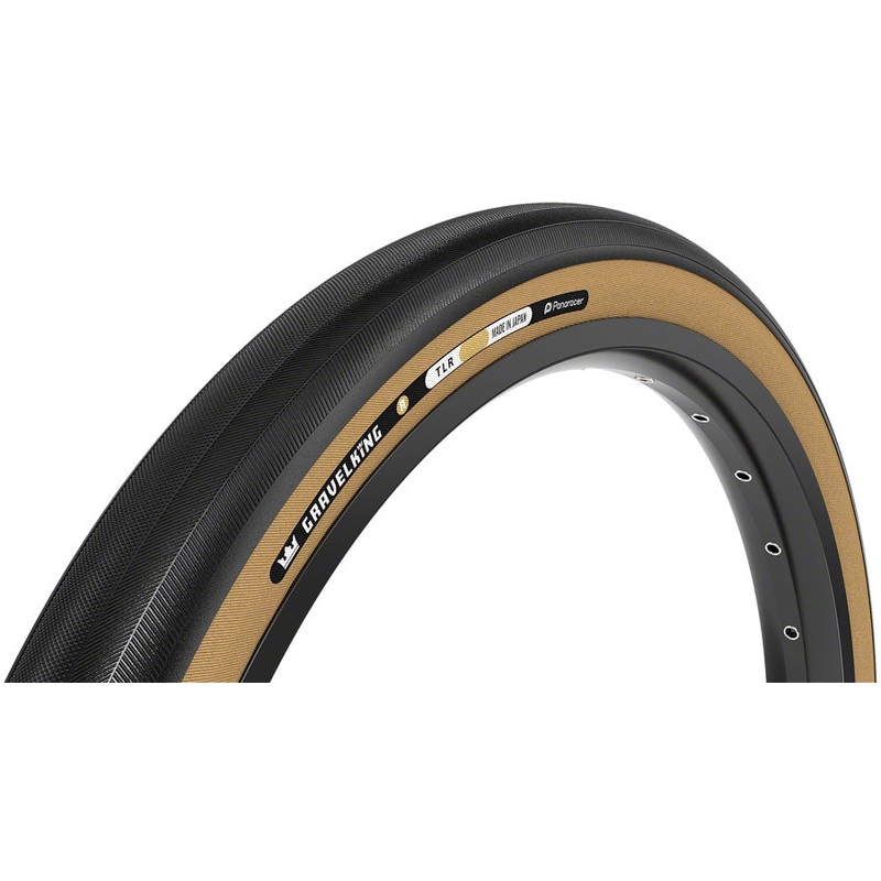 Panaracer GravelKing Slick R Tire – 700 x 35, Tubeless, Folding, Black/Amber RF735-GK-R-SX2