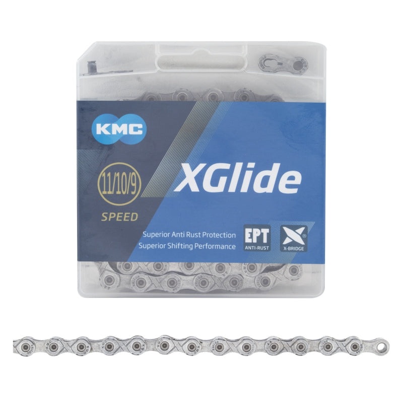 XGlide EPT Chain – 9/10/11-Speed 126L Optimized Shimano CUES Drivetrain Gray