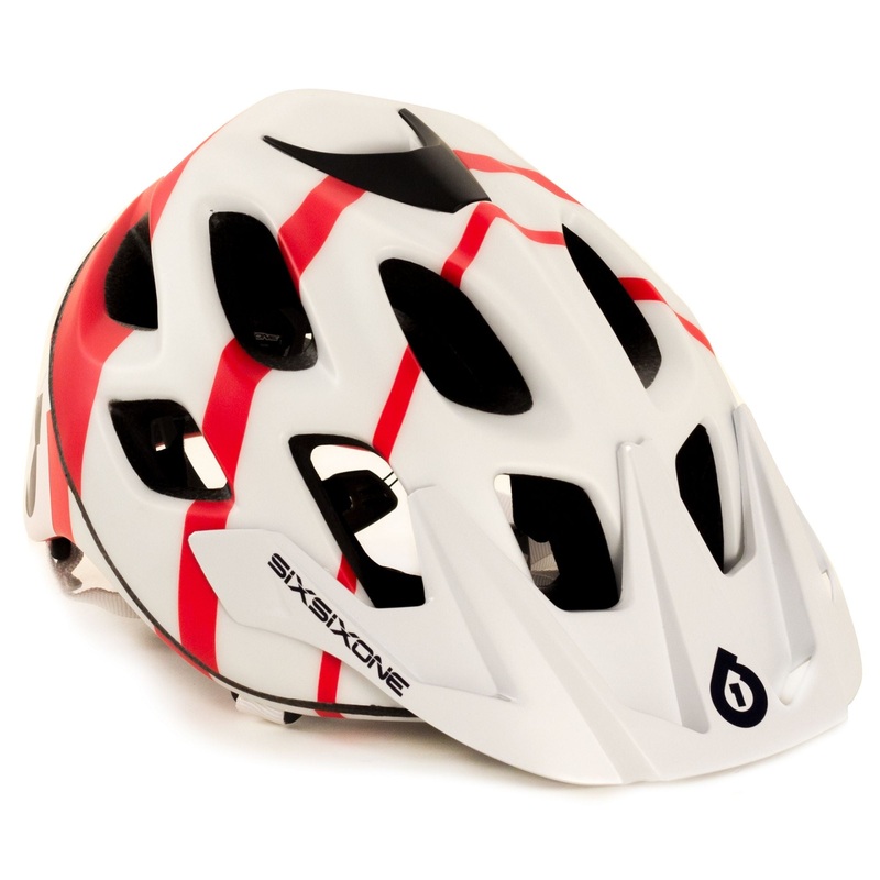 661 Recon Stryker MTB Helmet – White-Red