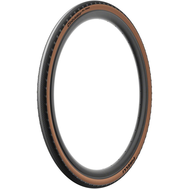 Pirelli Cinturato All Road Tire – 700 x 35 Tubeless Folding Classic Tan TechWALL+ Pro Gravel