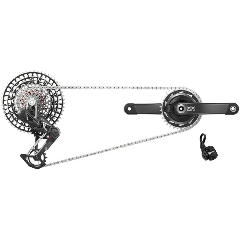 SRAM XX SL T-Type Eagle Transmission Power Meter Group – 175mm, 34t Chainring, AXS POD Controller, 10-52t Cassette, Rear