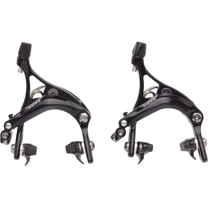 Tektro R539 Road Caliper Set Front & Rear Black 47-57mm QR