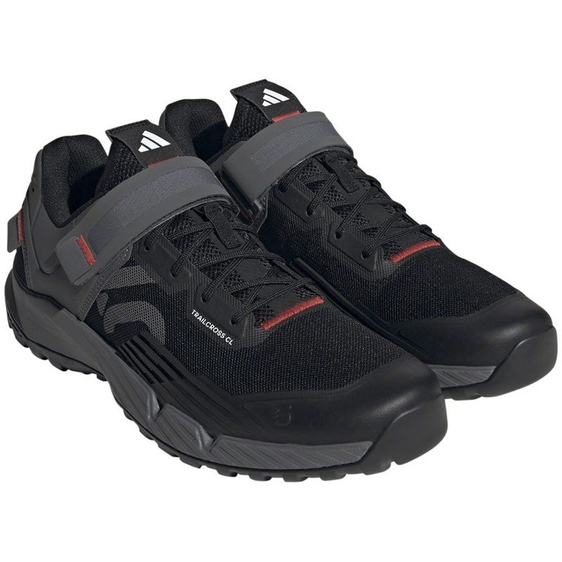 Five Ten Trailcross Mountain Clipless Shoes – Mens Core BLK/Gray Three/Red 10