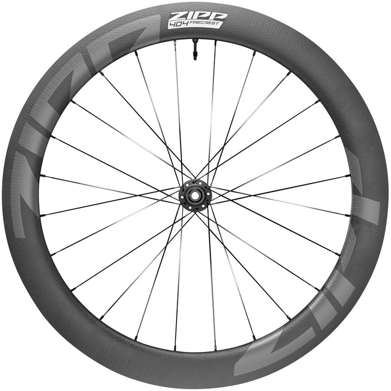 Zipp 404 Firecrest Carbon Front Wheel – 700, 12 X 100mm, Center-Lock, Tubeless, Black, A1