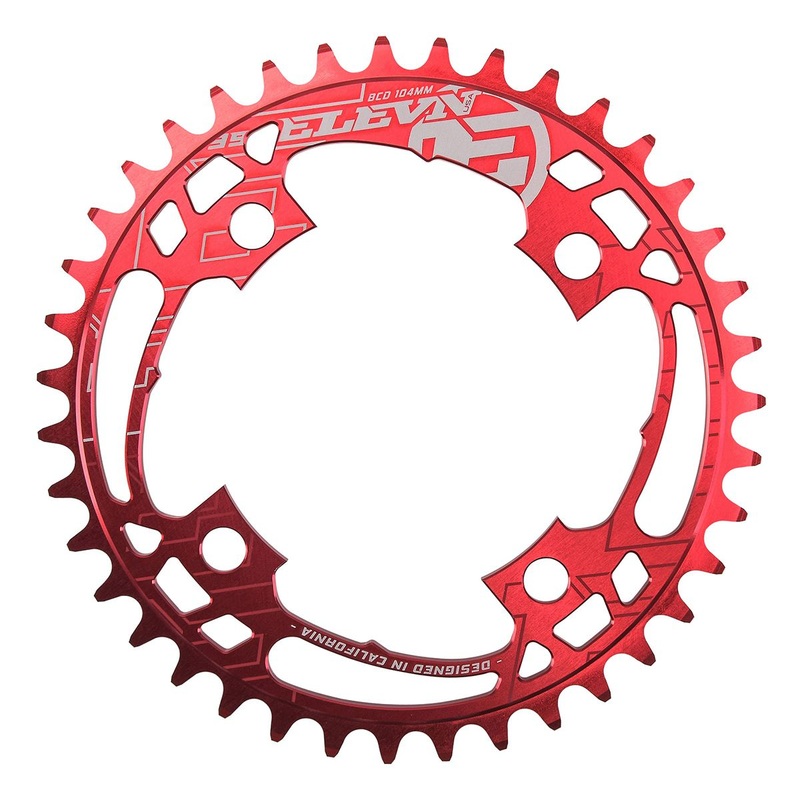 Elevn Flow Chainring 104mm – Red