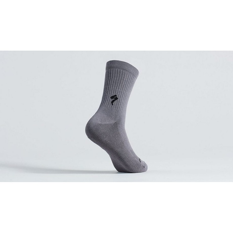 Specialized cotton tall sock smoke l