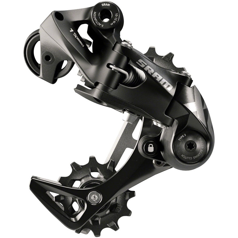 SRAM X01 DH Rear Derailleurs  7-Speed, Black, Short & Medium Cage, Clutch, Advanced Chain Management & High-Performance MTB Components