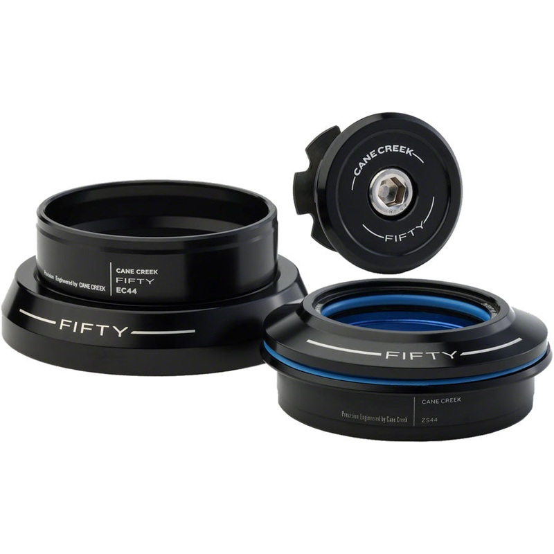 Cane Creek 50 Headset – ZS44/28.6/H8 Upper | EC44/40 Lower Straight Black