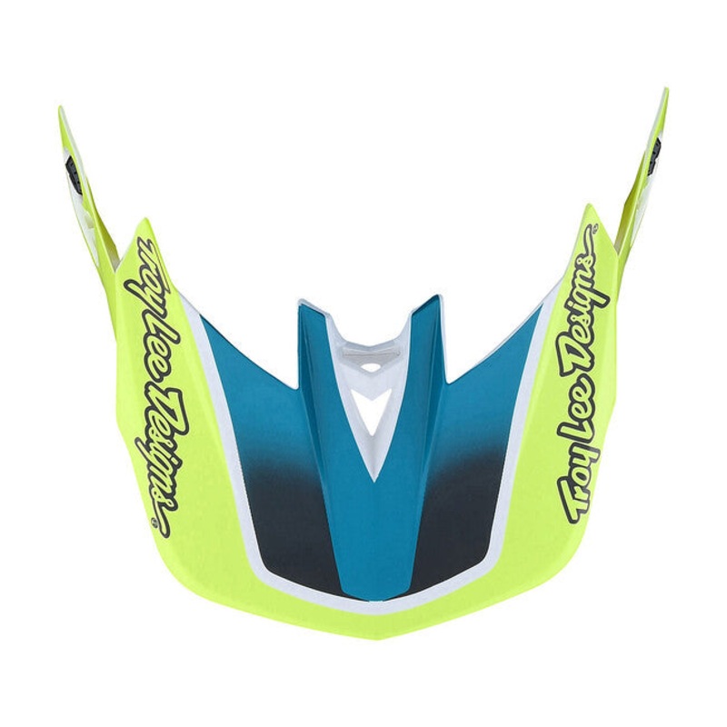 Troy Lee Designs D4 Replacement Visor – Qualifier – White-Green