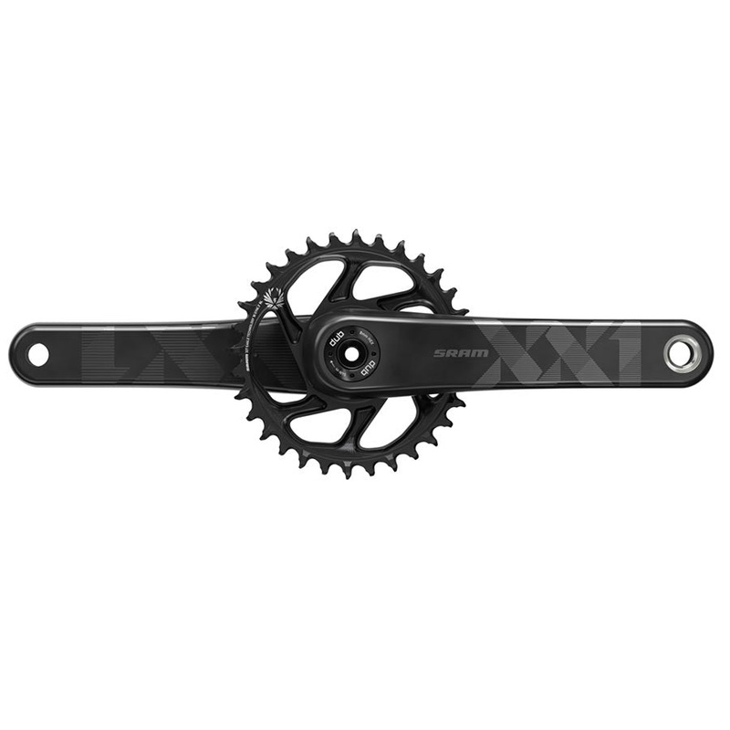 SRAM XX1 Eagle DUB Crankset Speed: 11/12 Spindle: 28.99mm BCD: Direct Mount SRAM 3 Bolt 30 DUB 170mm Black Fat Bike 4″