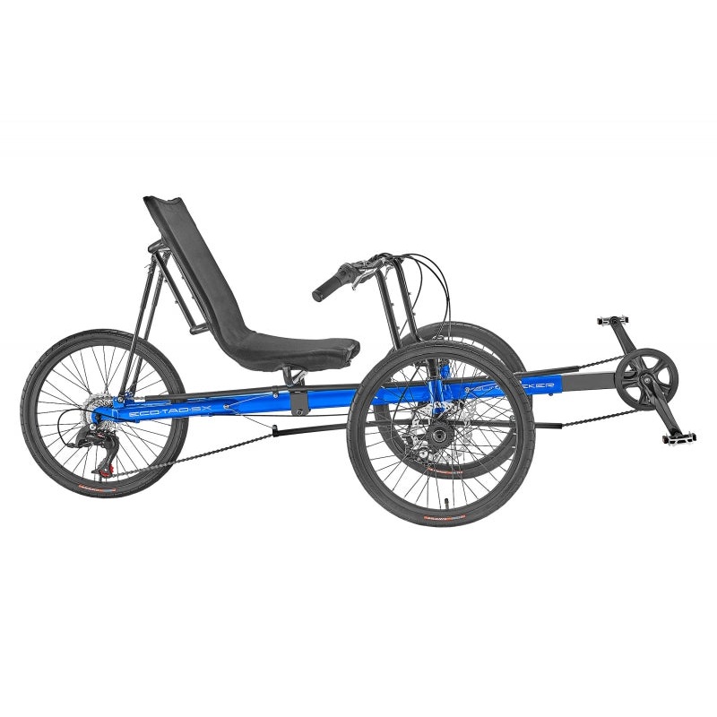 Sun seeker Eco-Tad SX Tadpole Unisex 30-52` X-Seam Gloss Black/Bright Blue 20` Black 7 Speed Disc Brake