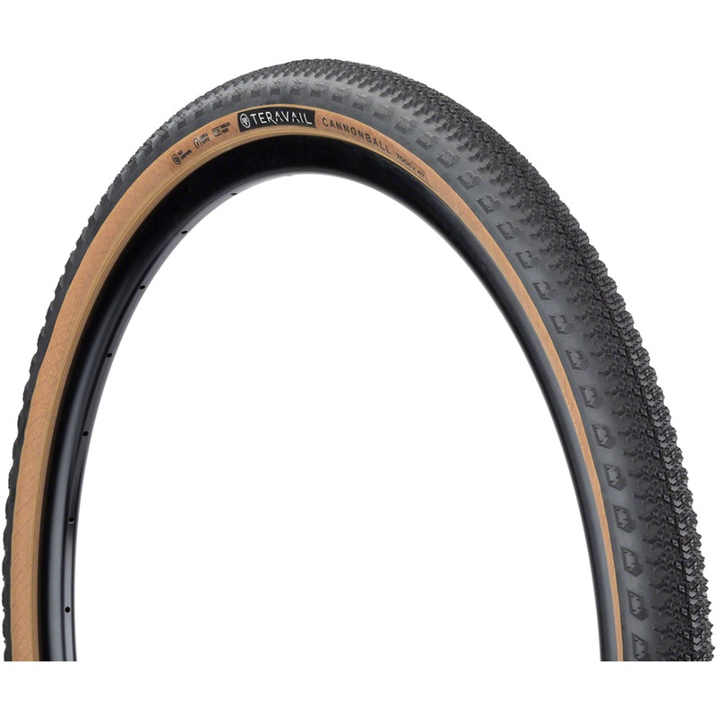 Teravail Cannonball Tire – 700 x 47 Tubeless Folding Tan Light and Supple