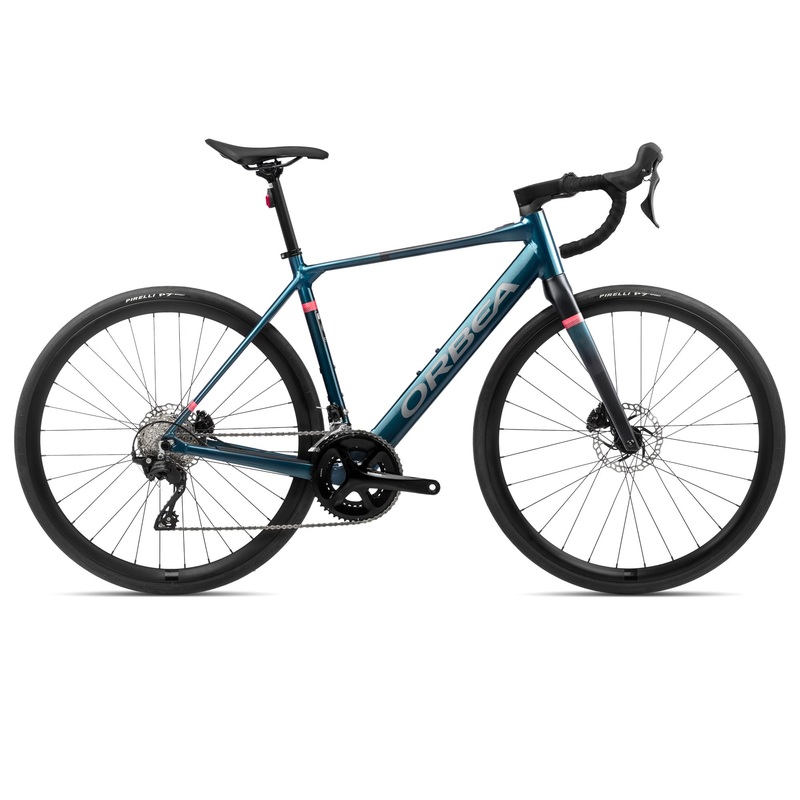 2024 Orbea GAIN D30 20mph Endurance Road E-Bikes – Medium, Borealis Blue (Gloss) – Black (Matte)