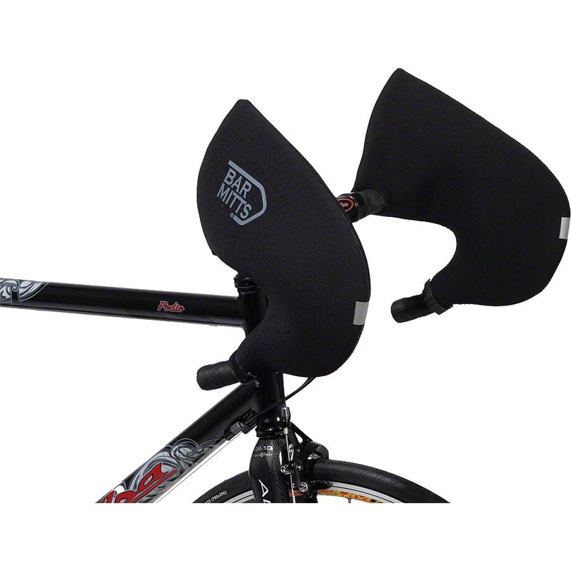Bar Mitts Road Pogie Handlebar Mittens: Internally Routed Campagnolo/SRAM/Shimano LG Black