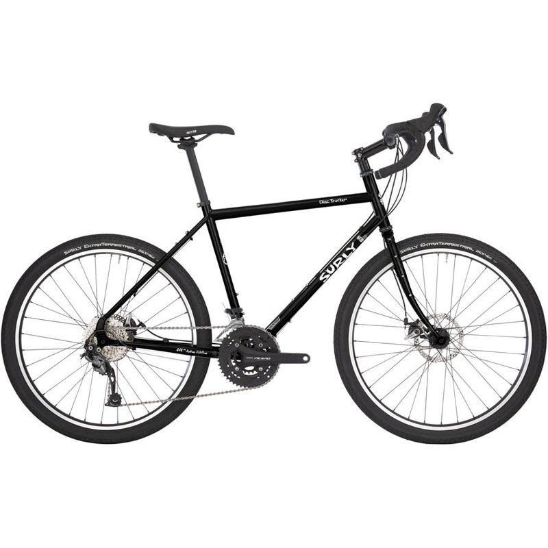Surly Disc Trucker Bike – 700c, Steel, Hi-Viz Black, 62cm