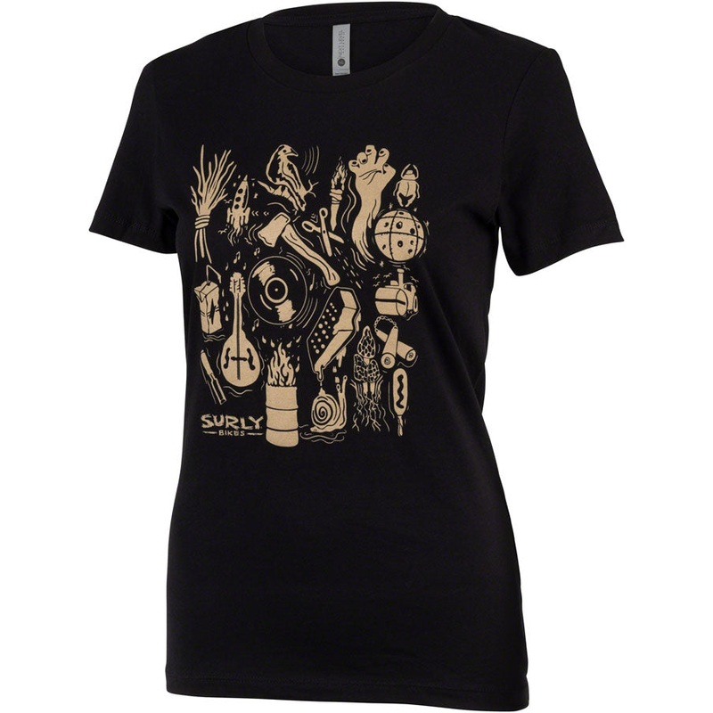 Surly Stamp Collection Womens T-Shirt – Black Large