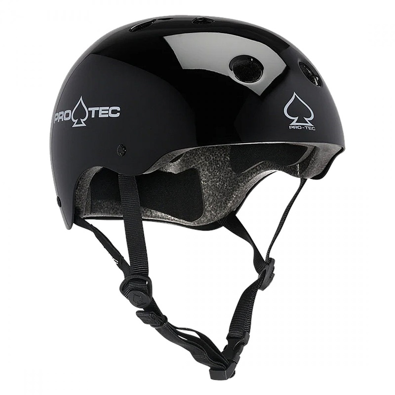 BMX Helmet Protec Classic Skate LG 22.8 to 23.6in (58 to 60 cm) Gloss Black BMX/Skate