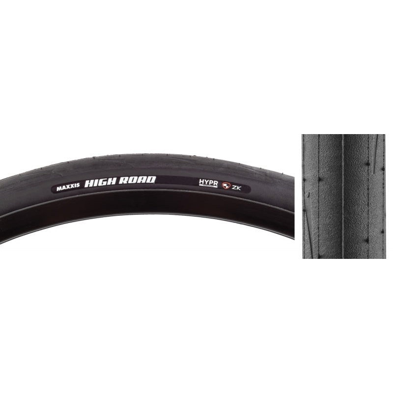 Maxxis High Road Tire – 700 x 28 Clincher Folding BLK HYPR ZK Protection ONE70
