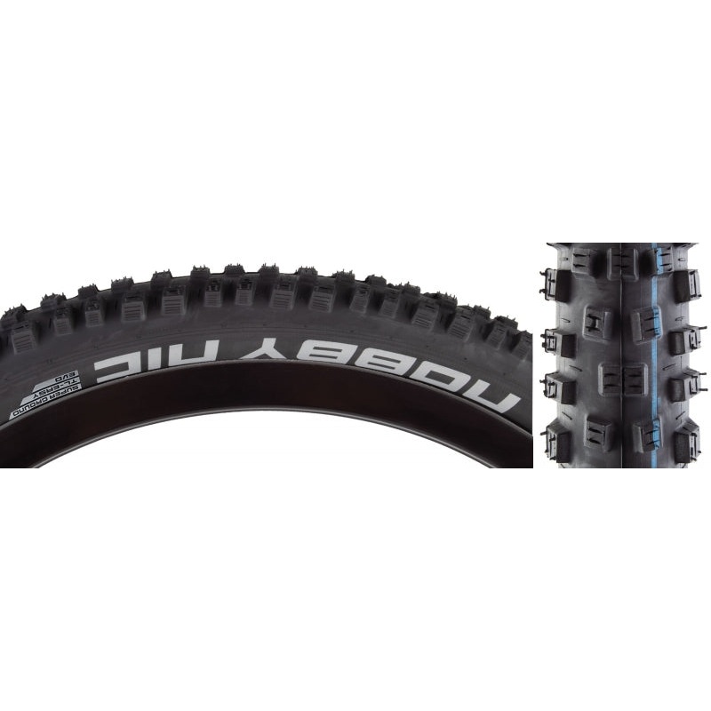 Schwalbe Nobby Nic Tire – 29 x 2.4 Tubeless Folding BLK Addix SpeedGrip Super Trail