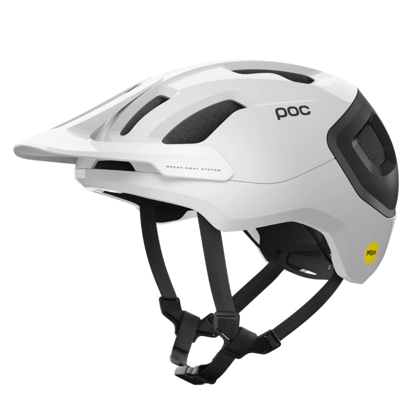 POC Axion Race MIPS MTB Helmet – Hydrogen White-Uranium Black Matt