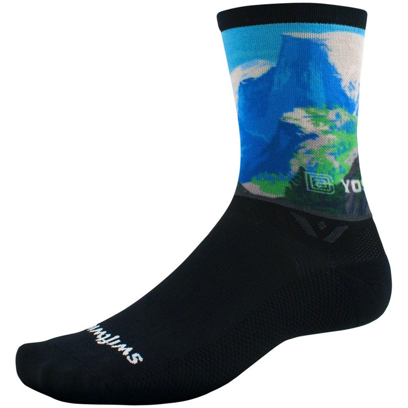 Swiftwick Vision Six Impression National Park Socks – 6 inch, Half Dome, XL