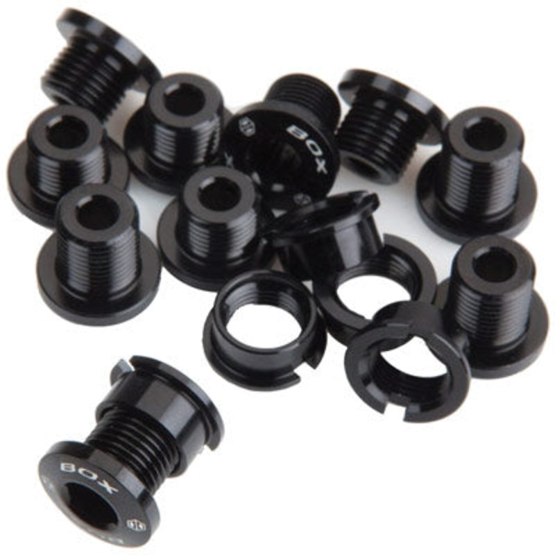 Box Alloy C-Ring Bolts 15Pc Bk  Alloy Chainring Bolts Box Chainrings