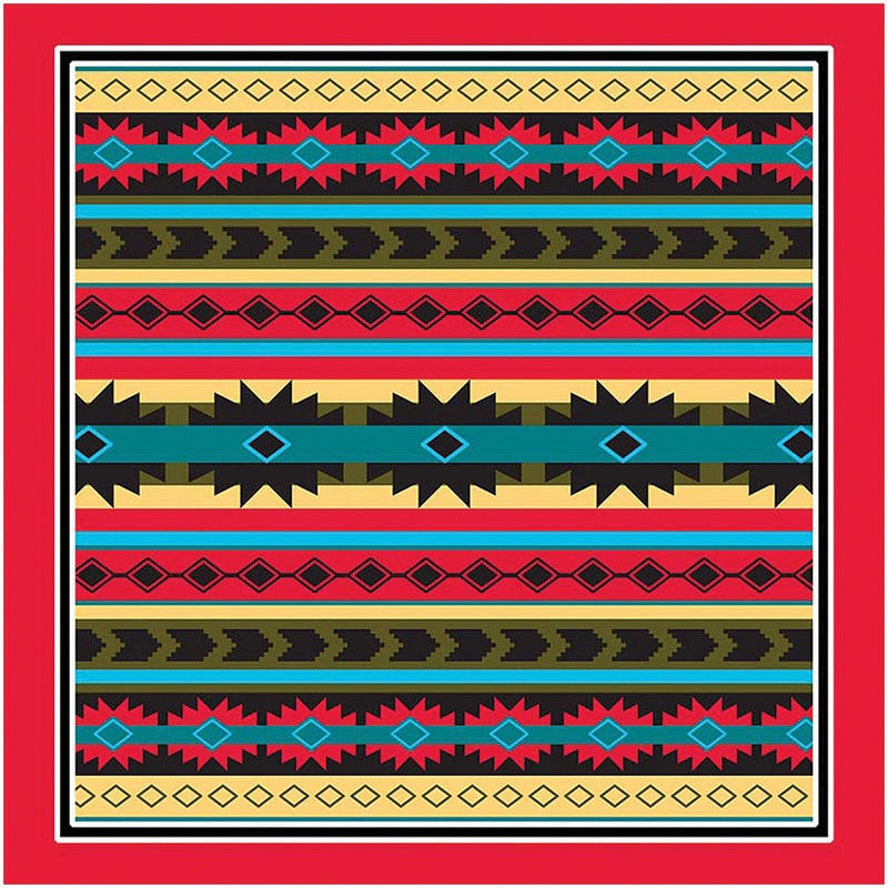 USA-Made Aztec & Southwest Bandanas  Cotton, Stylish, Durable, Versatile Head & Neck Accessories for Men & Women
