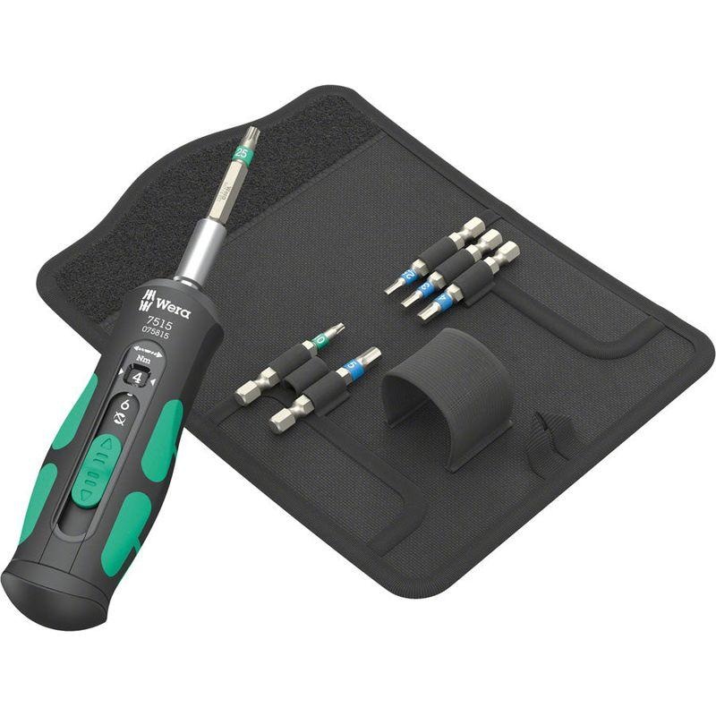 Wera 7515/7 Kraftform Bike 1 Safe-Torque Screwdriver and Bit Set