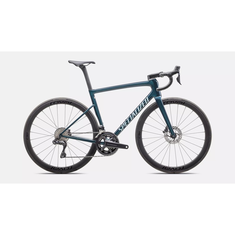 2025 Specialized Tarmac SL8 Expert Ultegra Di2 Complete Road Bike – 52cm, Gloss Deep Lake Metallic / Green Pearl Over Seafoam