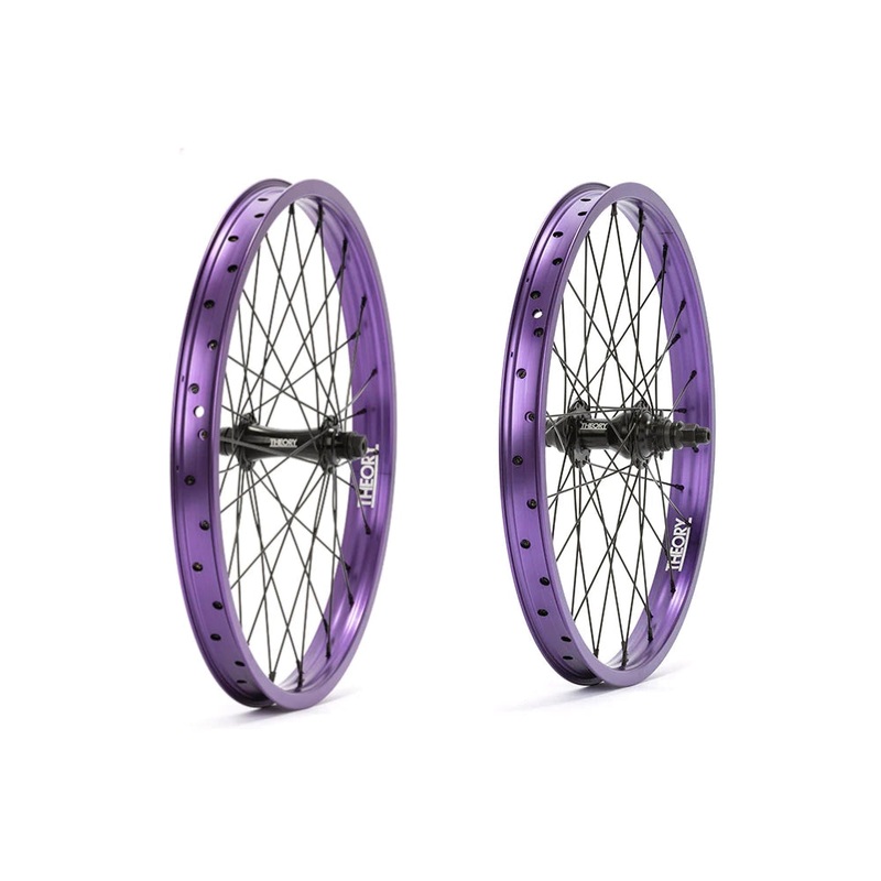 20″ Theory Predict BMX Wheelset – 9t RHD – Sealed – Pair – Purple