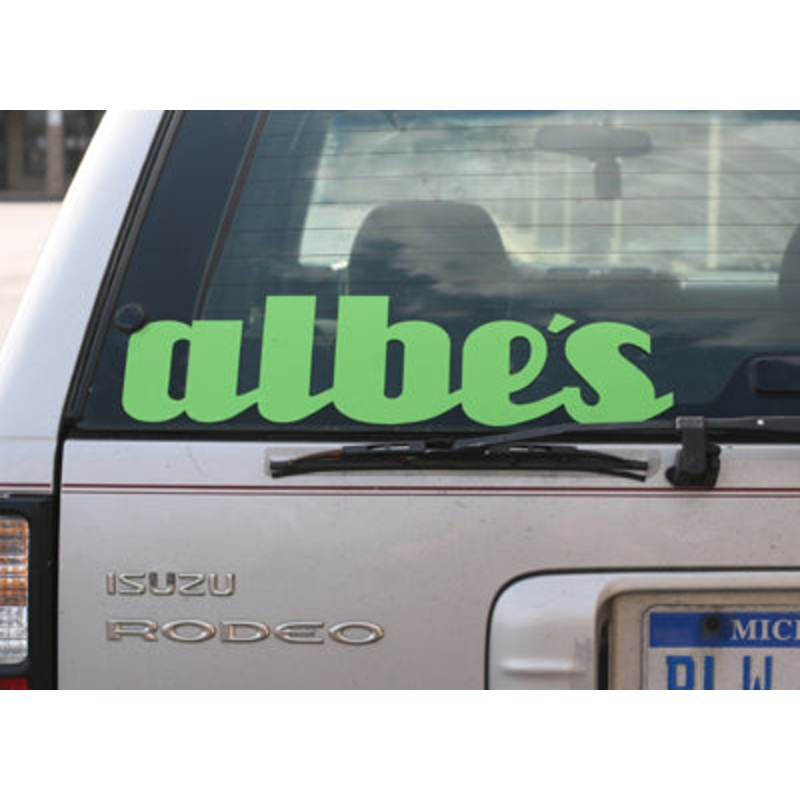 Albe’s “Uni-Bal” 20″ Die Cut Sticker