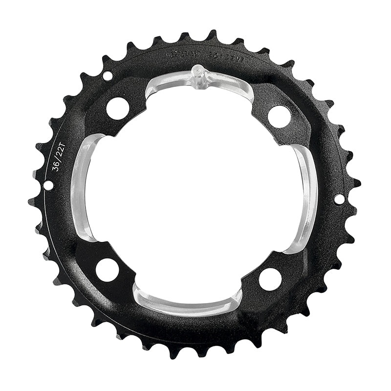 Full Speed Ahead MTB Pro Double Chainring – 36t 104 BCD 4-Bolt Aluminum M11 BLK