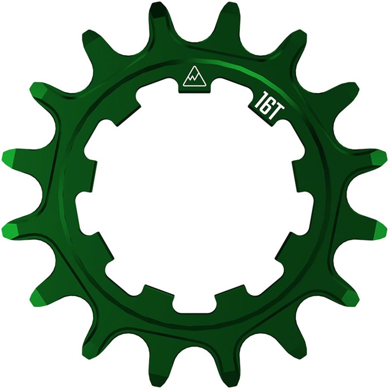 Wheels Manufacturing SOLO-SPEED Cog – 16t, Fits SOLO-SPLINE and SOLO-XD kits, Green