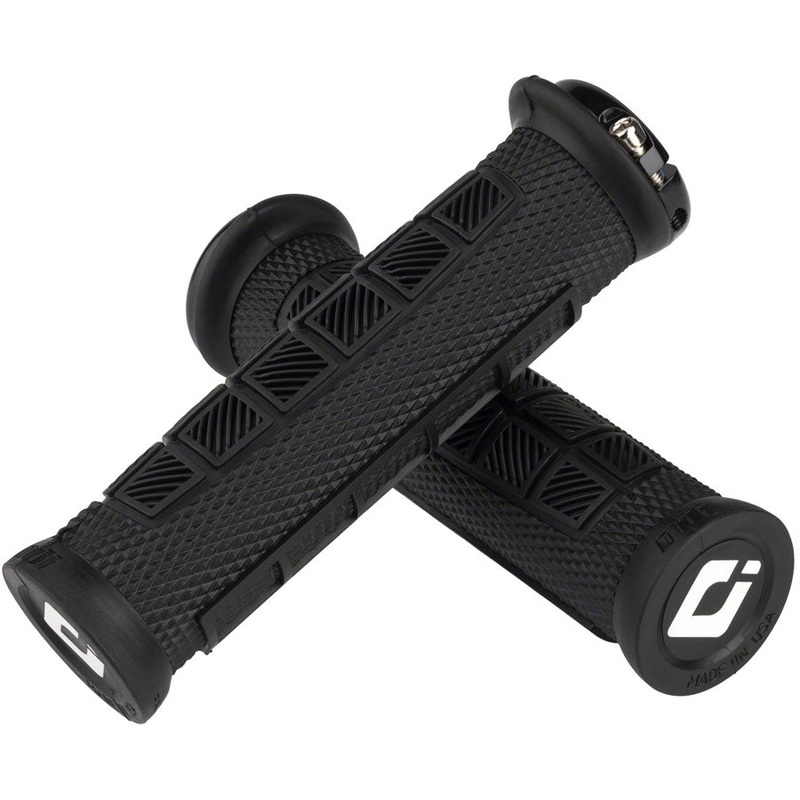 ODI Elite Pro Grips – Black, Lock-On