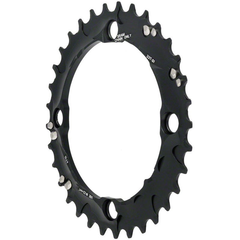 SRAM/Truvativ X0 X9 Middle Chainring 33t 104 BCD 10-Speed Aluminum Black