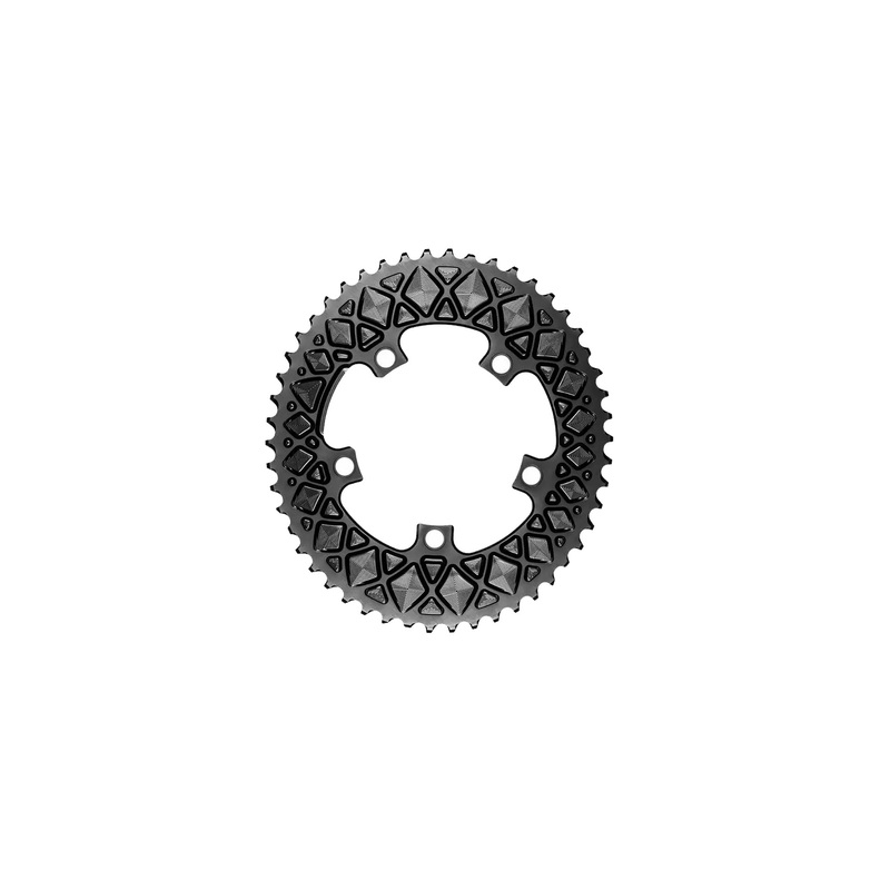 AbsoluteBlack Oval 2x Chainring for Shimano 110×5 BCD