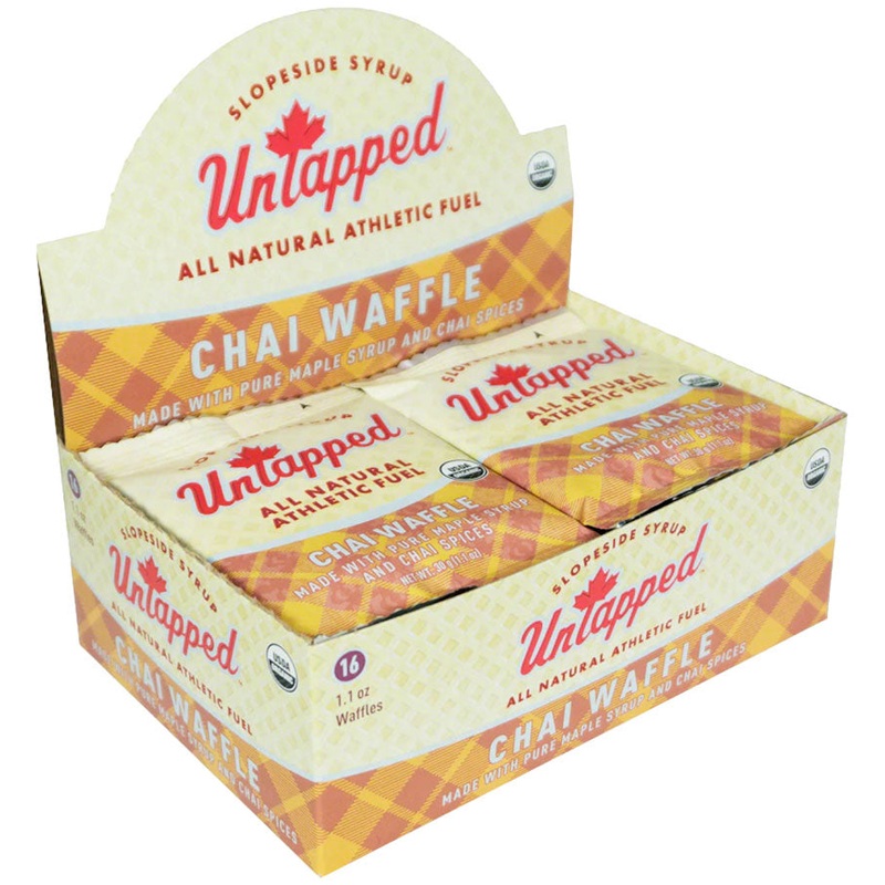 UnTapped Organic Chai Waffle: Box of 16 Energy Athletic Fuel