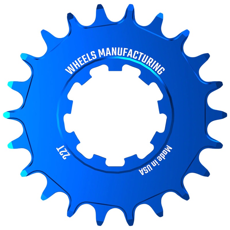 Wheels Manufacturing SOLO-SPEED Cog – 22t Fits SOLO-SPLINE SOLO-XD kits Blue