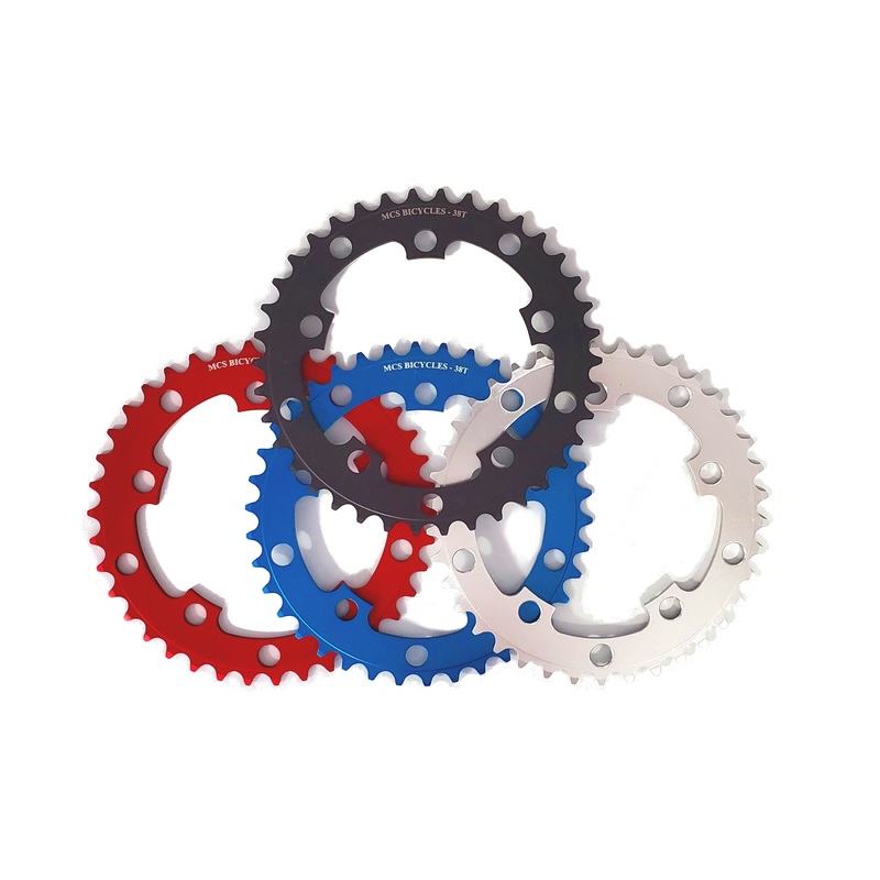 MCS 46t BMX Chainring – Black – 110mm/130mm 5-bolt – USA Made