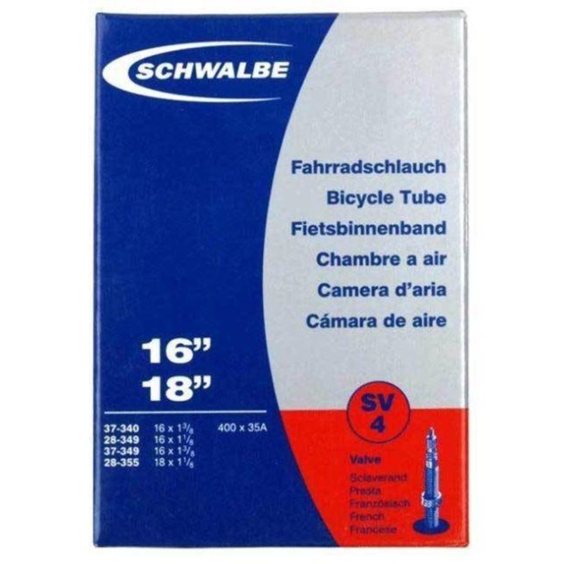 Schwalbe SV4 16 / 18 Inch Presta Race Inner Tube