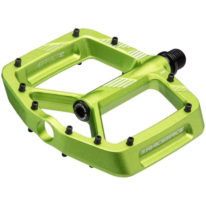 RaceFace Aeffect R Pedals – Platform, Aluminum, 9/16″, Green
