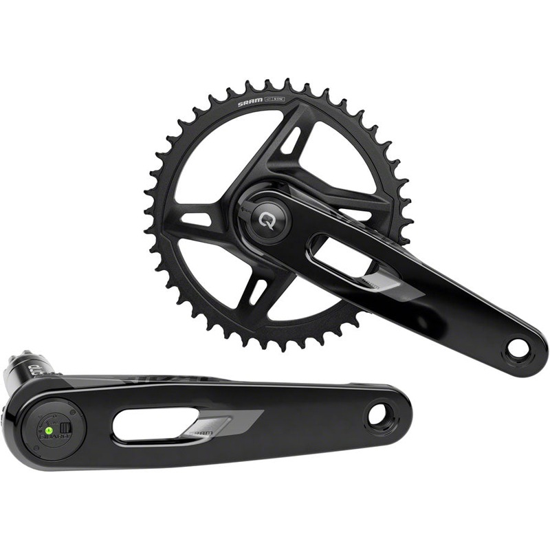SRAM Rival 1x XPLR AXS Power Meter Wide Crankset – 160mm 12/13-Speed 42t 8-Bolt Direct Mount DUB PM Spindle BLK E1