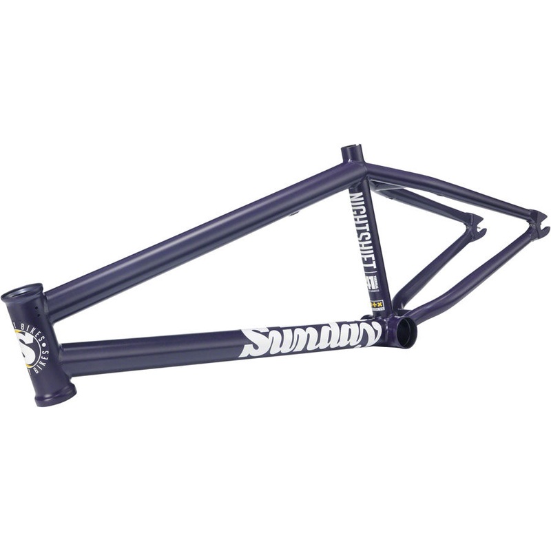 Sunday Nightshift BMX Frame – 21″ TT Matte Midnight Purple